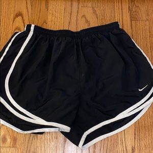 Black and White Nike tempo shorts